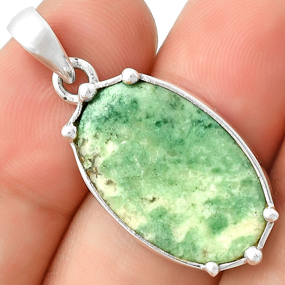 Natural Larsonite Jasper Pendant P-1349 SDP127529