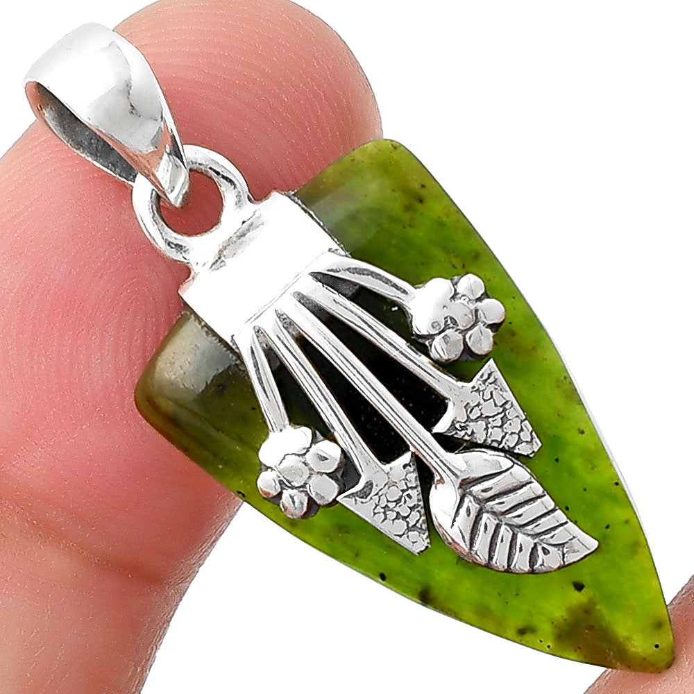Natural Chrome Chalcedony Pendant P-1647 SDP127577