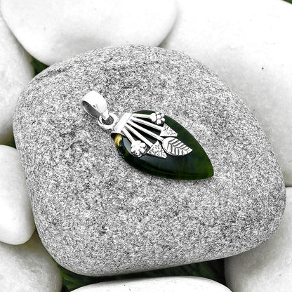 Natural Chrome Chalcedony Pendant P-1647 SDP127578