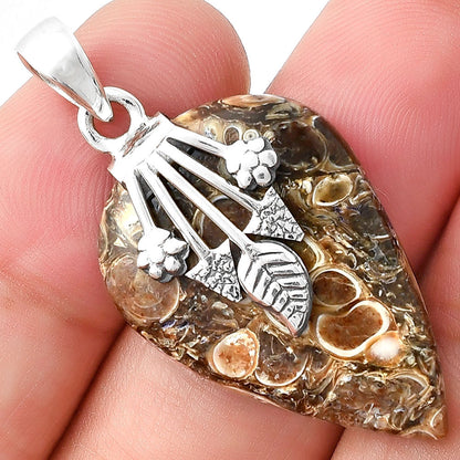 Natural Turtella Jasper - USA Pendant P-1647 SDP127579