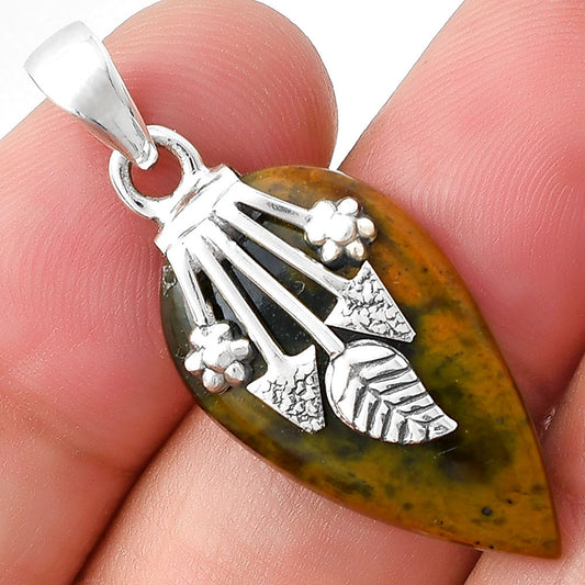 Natural Chrome Chalcedony Pendant P-1647 SDP127590