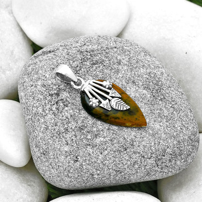Natural Chrome Chalcedony Pendant P-1647 SDP127590