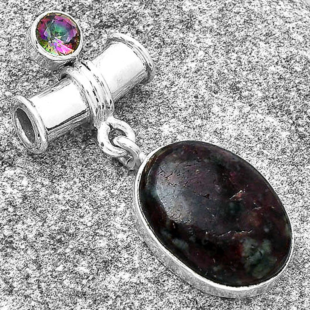 Russian Eudialyte & Mystic Topaz Pendant P-1337 SDP127605