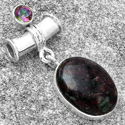 Russian Eudialyte & Mystic Topaz Pendant P-1337 SDP127605