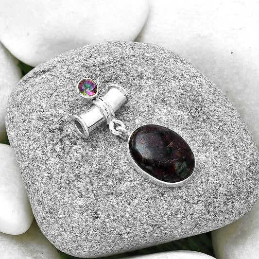Russian Eudialyte & Mystic Topaz Pendant P-1337 SDP127605