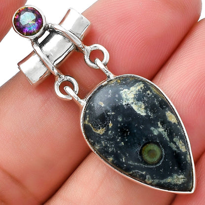 Star Galaxy Jasper & Mystic Topaz Pendant P-1276 SDP127627