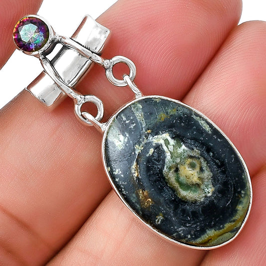 Star Galaxy Jasper & Mystic Topaz Pendant P-1276 SDP127636