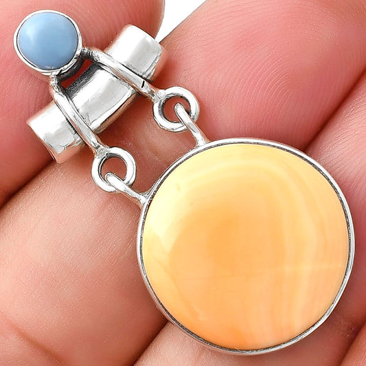 Natural Spiny Oyster Shell & Owyhee Opal Pendant P-1276 SDP127637