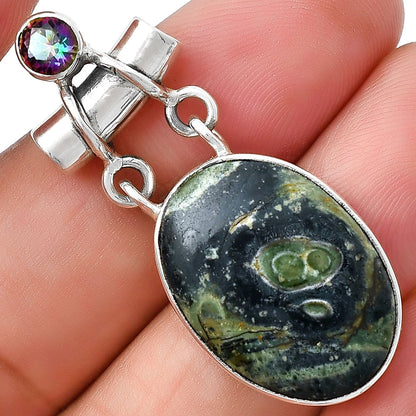Star Galaxy Jasper & Mystic Topaz Pendant P-1276 SDP127650
