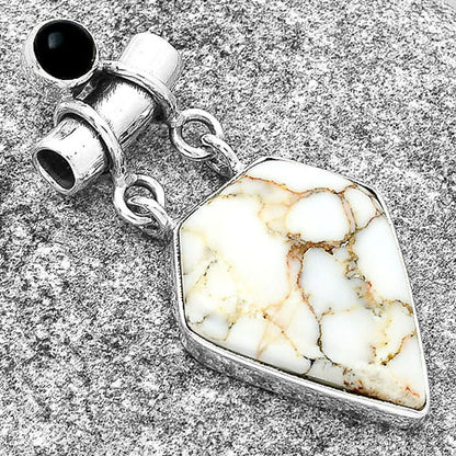 Natural Wild Horse Jasper & Black Onyx Pendant P-1276 SDP127658