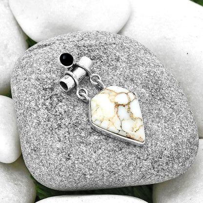 Natural Wild Horse Jasper & Black Onyx Pendant P-1276 SDP127658