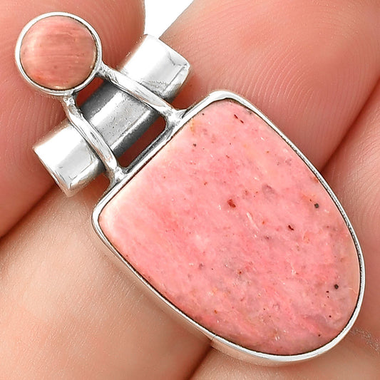 Natural Pink Tulip Quartz Pendant P-1159 SDP127826