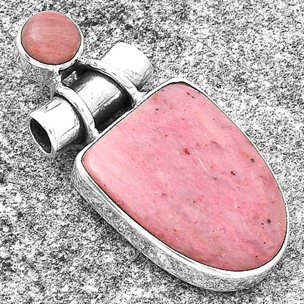 Natural Pink Tulip Quartz Pendant P-1159 SDP127826