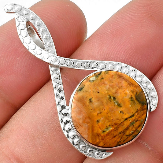 Natural Russian Honey Dendrite Opal Pendant P-1549 SDP127844