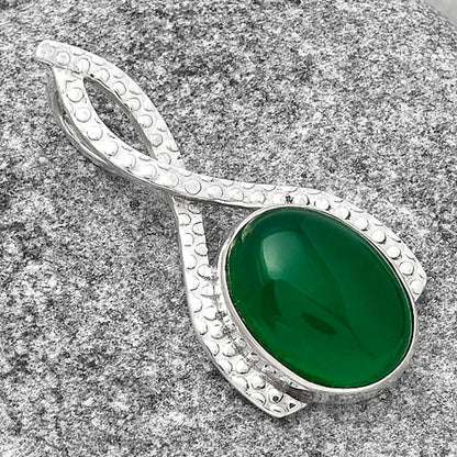 Natural Green Onyx Pendant P-1549 SDP127846