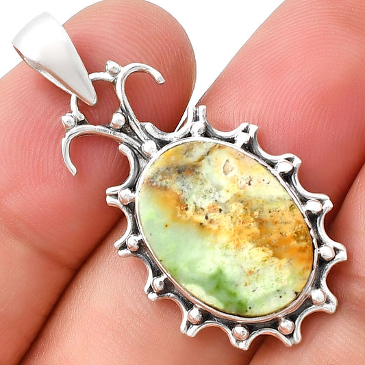 Natural Larsonite Jasper Pendant P-1249 SDP127912
