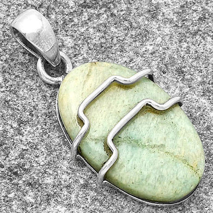 Natural Larsonite Jasper Pendant P-1638 SDP127914