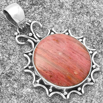 Natural Pink Tulip Quartz Pendant P-1249 SDP127929