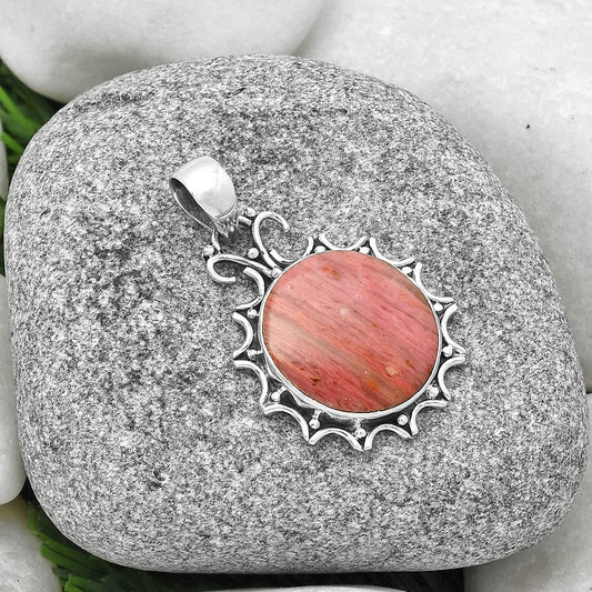Natural Pink Tulip Quartz Pendant P-1249 SDP127929