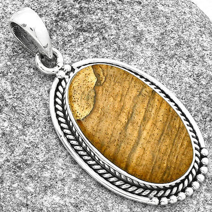 Natural Picture Jasper Pendant P-1104 SDP128134