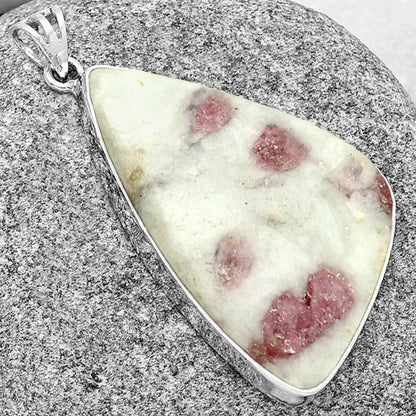 Natural Pink Tourmaline in Quartz Pendant P-1001 SDP128264