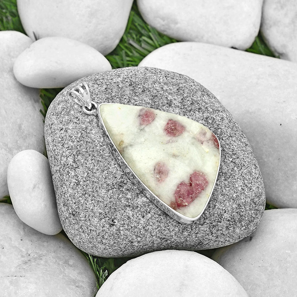 Natural Pink Tourmaline in Quartz Pendant P-1001 SDP128264