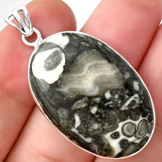 Natural Mexican Cabbing Fossil Pendant P-1001 SDP128289