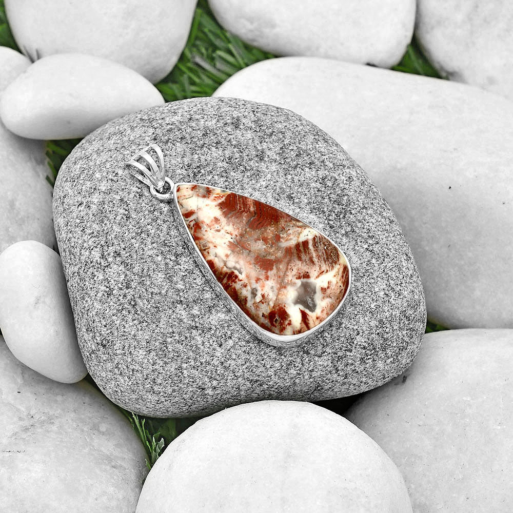 Natural Rosetta Picture Jasper Pendant P-1001 SDP128310
