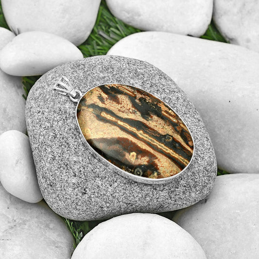 Natural Viper Skin Jasper Pendant P-1001 SDP128313