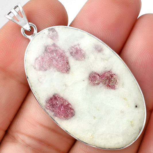 Natural Pink Tourmaline in Quartz Pendant P-1001 SDP128319