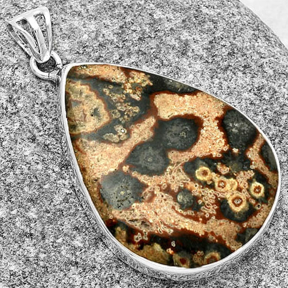 Natural Viper Skin Jasper Pendant P-1001 SDP128325