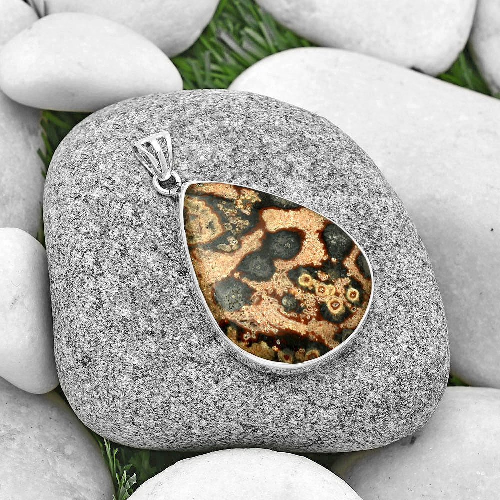 Natural Viper Skin Jasper Pendant P-1001 SDP128325