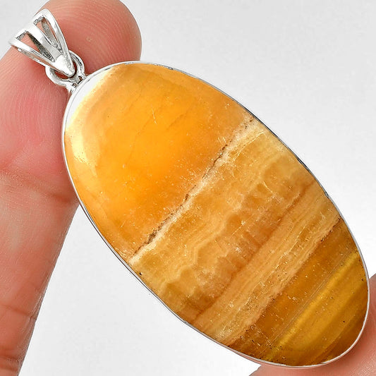 Natural Honey Aragonite Pendant P-1001 SDP128391