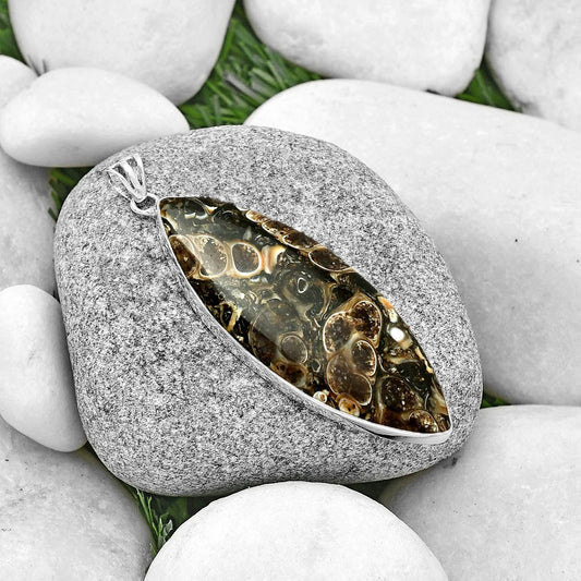 Natural Turtella Jasper - USA Pendant P-1001 SDP128394