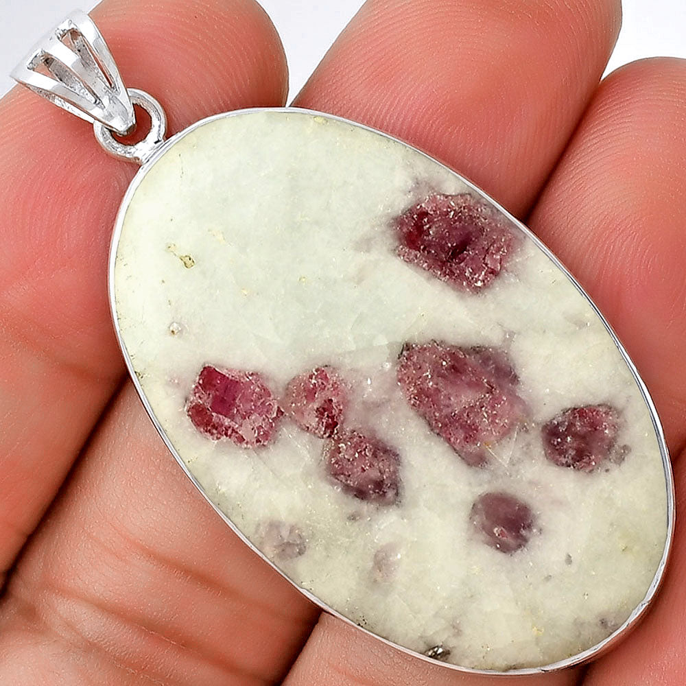 Natural Pink Tourmaline in Quartz Pendant P-1001 SDP128448