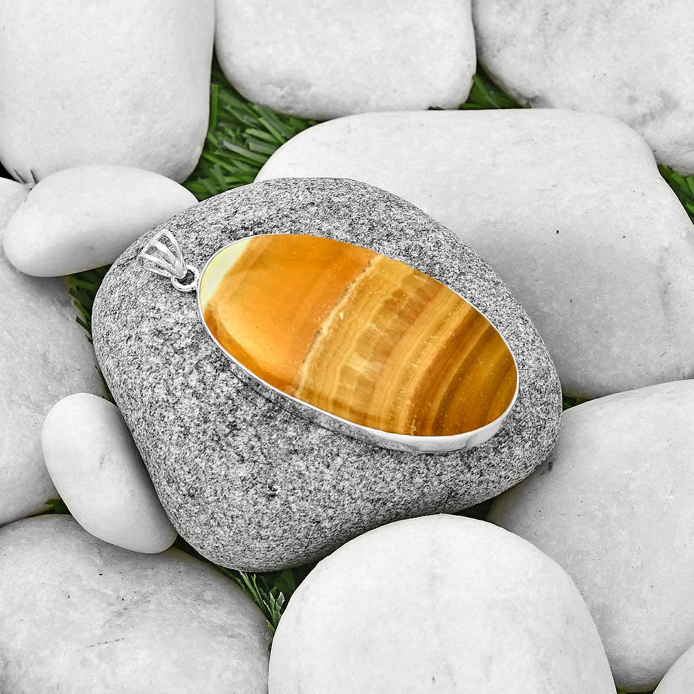 Natural Honey Aragonite Pendant P-1001 SDP128466