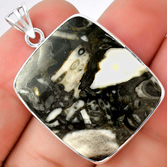Natural Mexican Cabbing Fossil Pendant P-1001 SDP128480