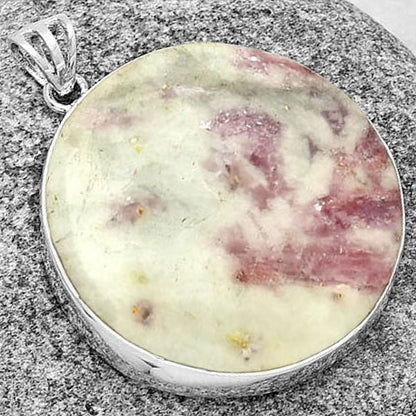 Natural Pink Tourmaline in Quartz Pendant P-1001 SDP128490