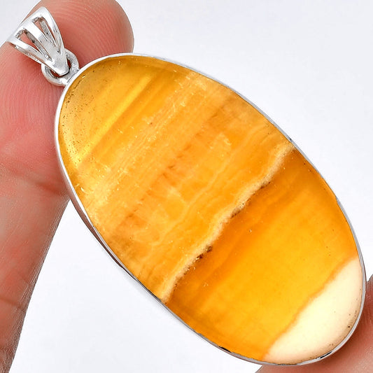 Natural Honey Aragonite Pendant P-1001 SDP128491