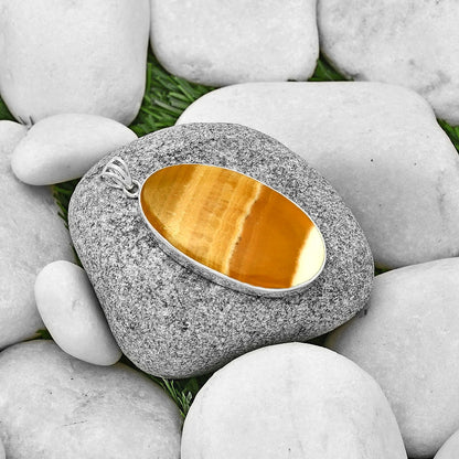 Natural Honey Aragonite Pendant P-1001 SDP128491