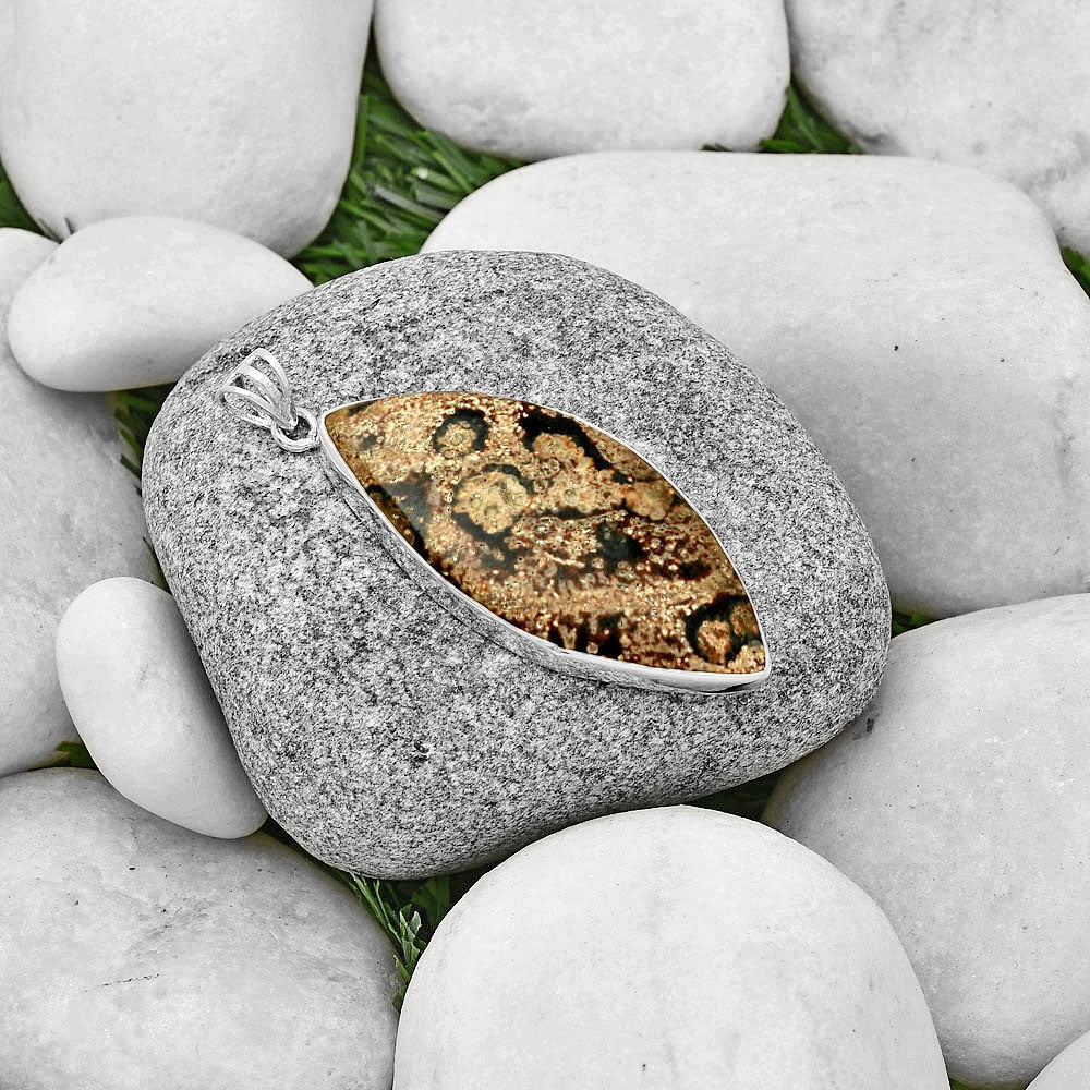 Natural Viper Skin Jasper Pendant P-1001 SDP128531