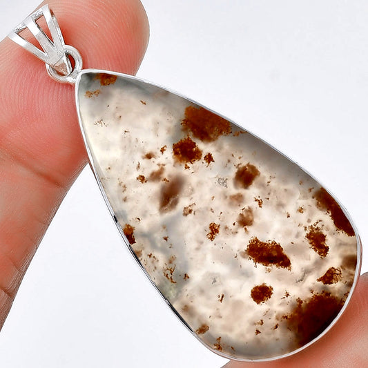 Natural Robinson Ranch Plume Agate Pendant P-1001 SDP128533