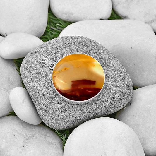 Natural Red Mookaite Pendant P-1001 SDP128566