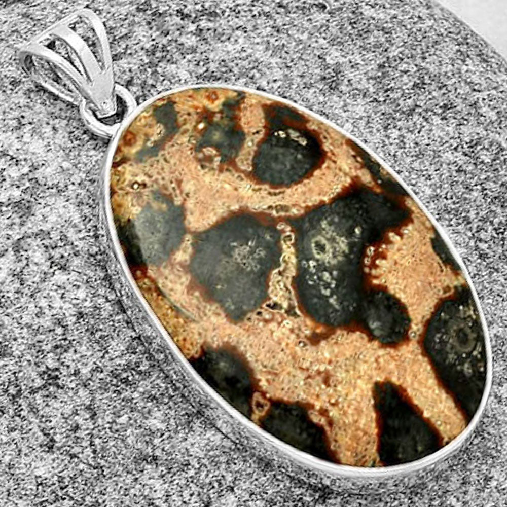 Natural Viper Skin Jasper Pendant P-1001 SDP128598