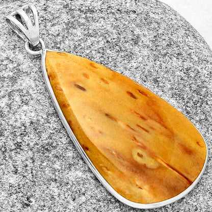 Natural Palm Root Fossil Agate Pendant P-1001 SDP128737