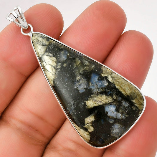 Llanite Blue Opal Crystal Sphere Pendant P-1001 SDP128900