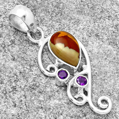 Natural Noreena Jasper & Amethyst Pendant P-1039 SDP128915