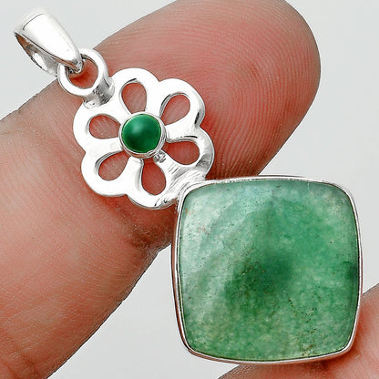 Natural Green Aventurine & Green Onyx Pendant P-1634 SDP128948