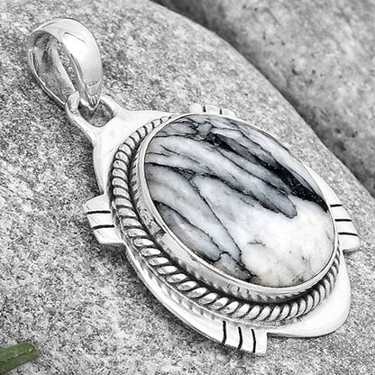 Natural Pinolith Stone Pendant P-1463 SDP129015