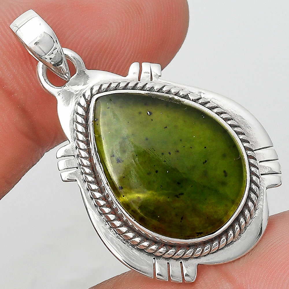 Natural Chrome Chalcedony Pendant P-1463 SDP129016